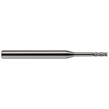 Harvey Tool Mini End Mill-3 Flute-Corner Radius 0.0620" (1/16)Cutter DIAx0.0200" Radius x0.0930" (3/32)L of Cut 972231